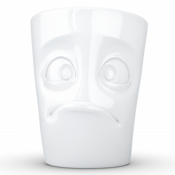 FiftyEight Henkelbecher Mug Verdutzt weiss